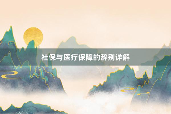 社保与医疗保障的辞别详解