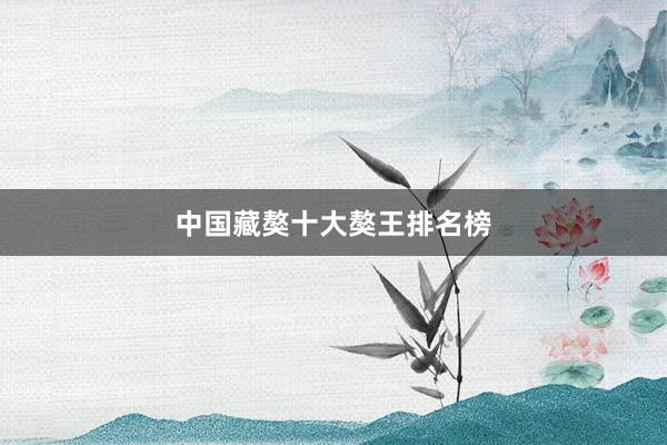 中国藏獒十大獒王排名榜